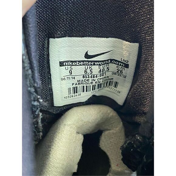 Nike Hyperdunk TB 2014 Black Silver 653484-001 Basketball Shoes Women Size 9 - Picture 4 of 11